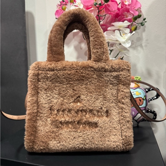 Kate Spade Tan Faux Fur Tote - Picture 3 of 12